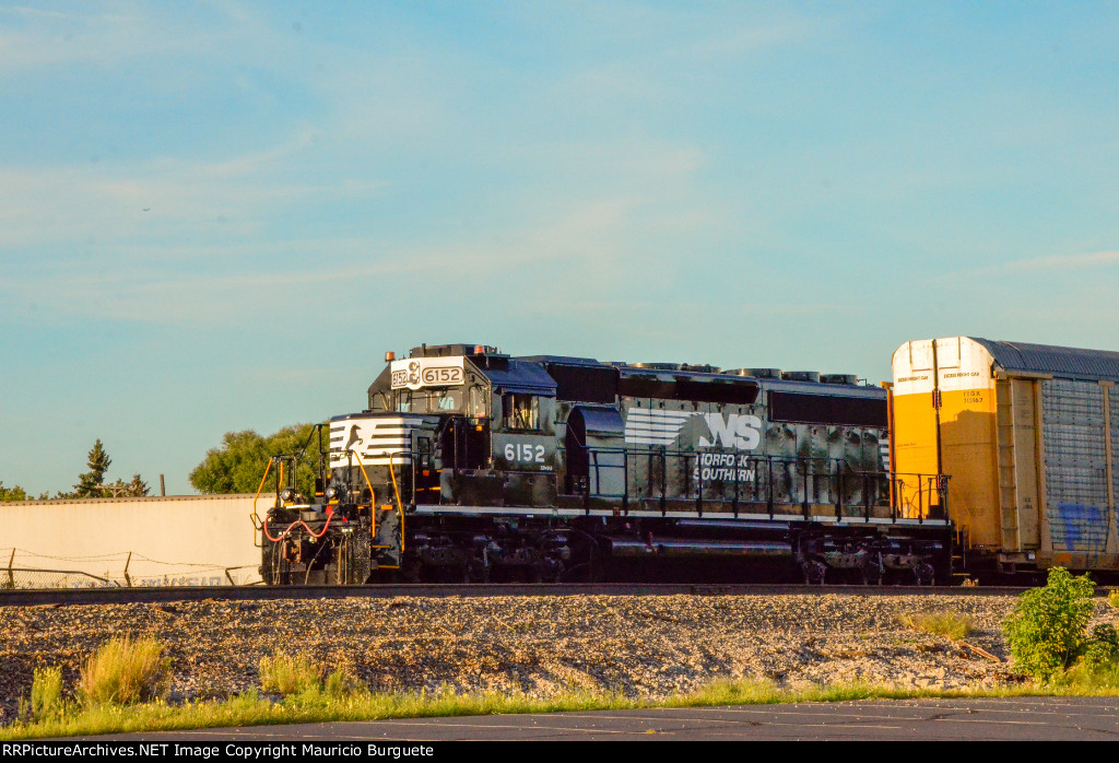 NS SD40-2 Locomotive in the yard